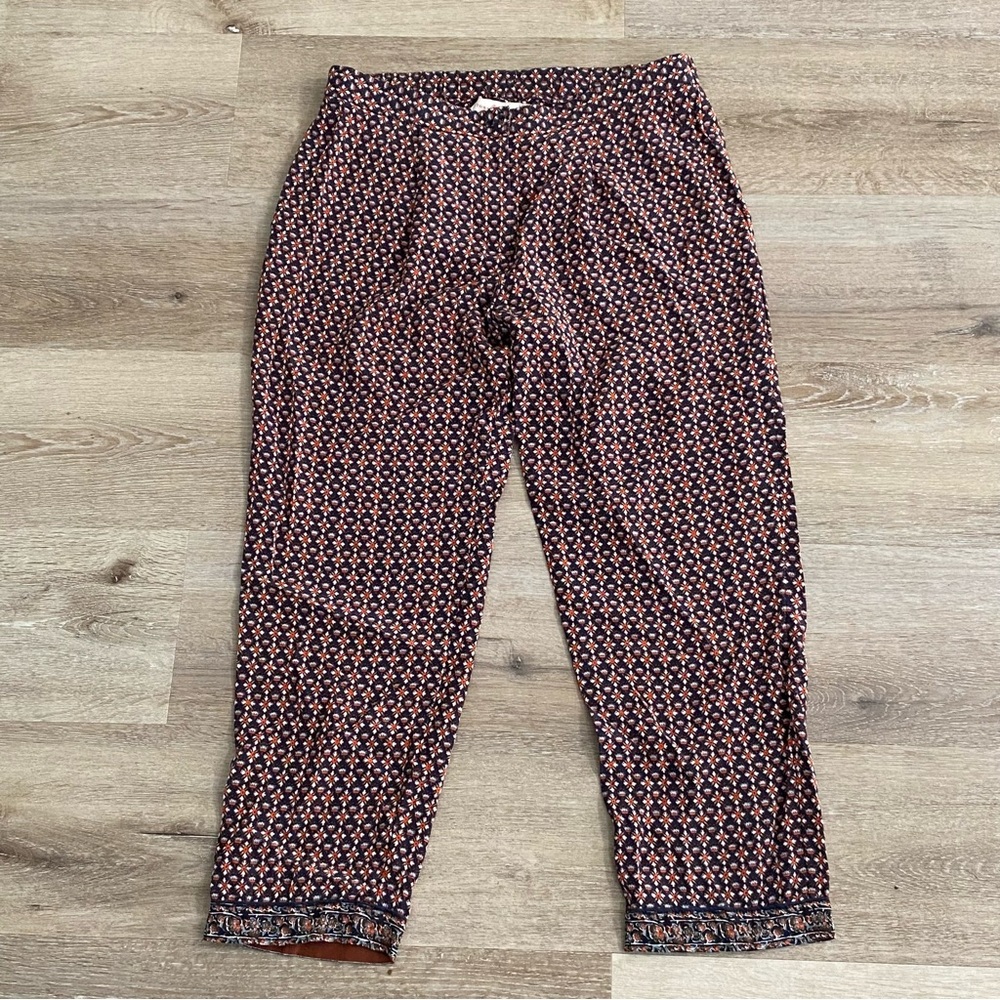 Tory Burch Patterned 100% Silk Pants women’s Size 4